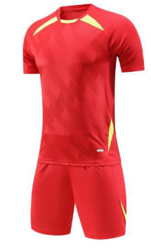 Quick-Dry Sports Jersey Set - Red