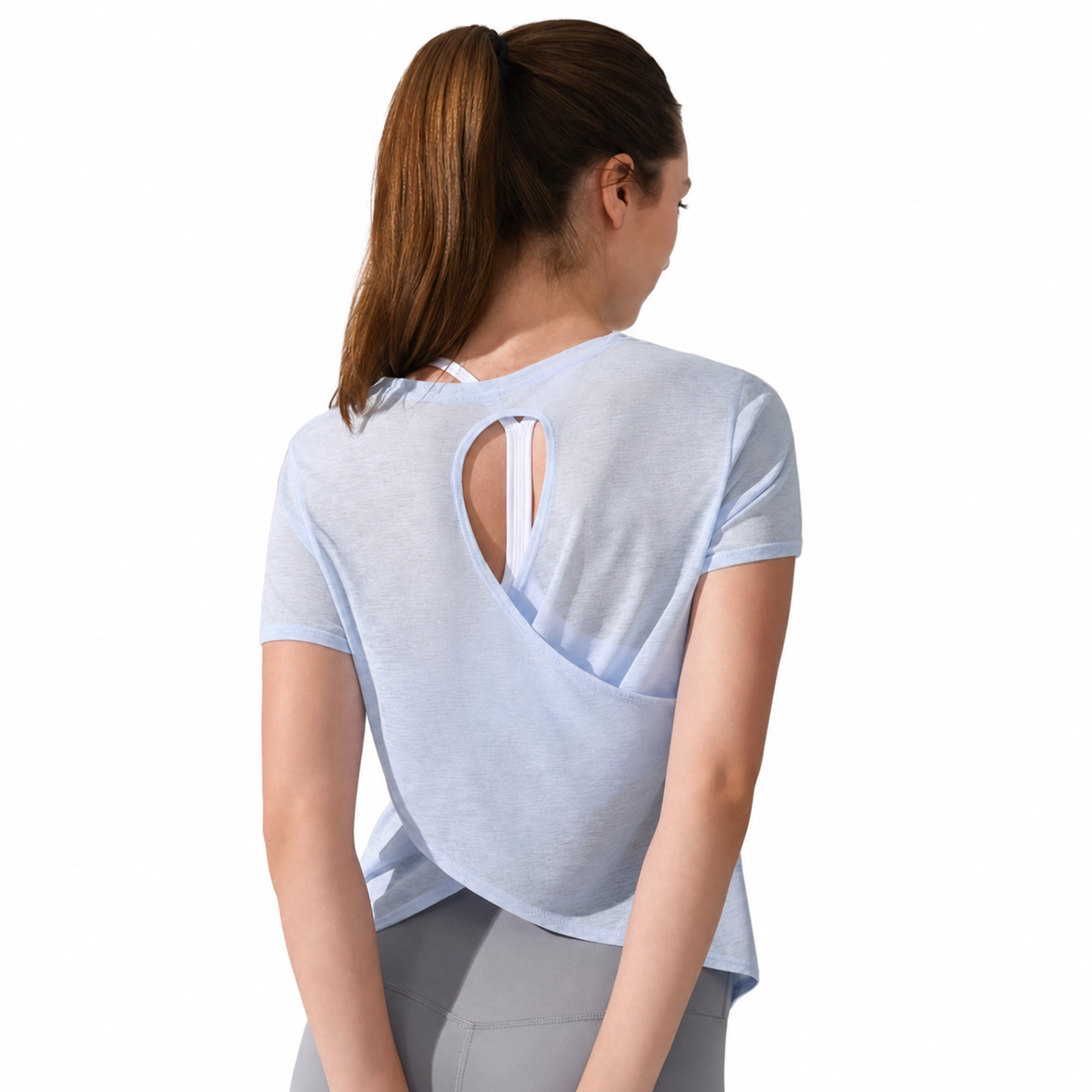 Women's Open-Back Quick-Dry Workout Top